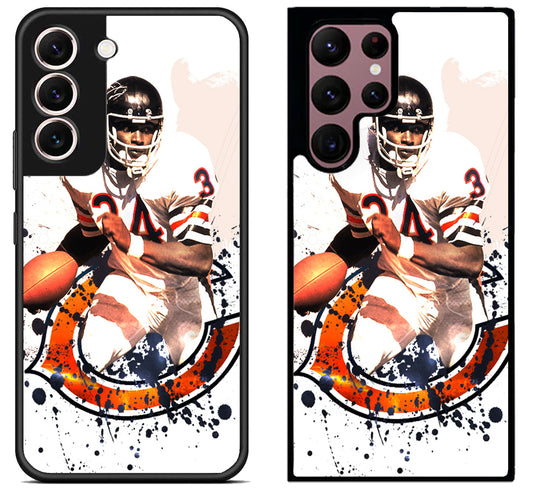 Walter Payton NFL Chicago Bears Wallpaper Samsung Galaxy S22 | S22+ | S22 Ultra Case