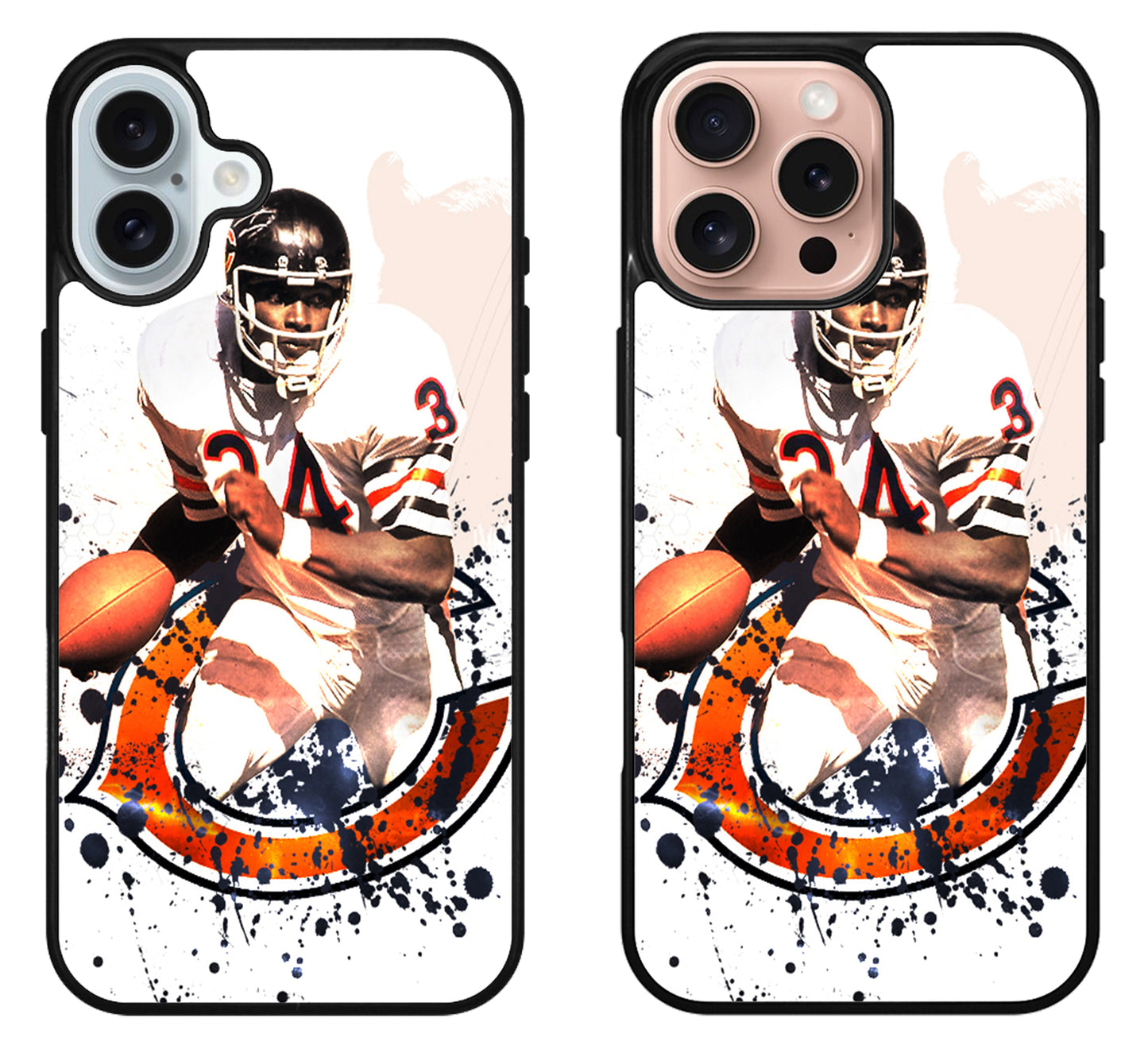 Walter Payton NFL Chicago Bears Wallpaper iPhone 16 | 16 Plus | 16 Pro | 16 Pro Max Case