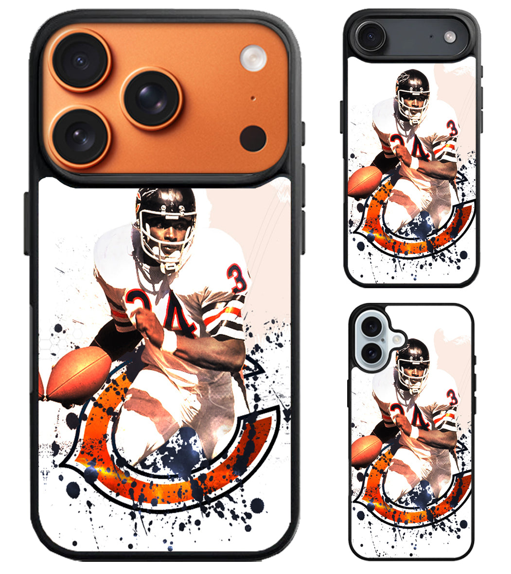 Walter Payton NFL Chicago Bears Wallpaper iPhone Air | iPhone 17 | 17 Pro | 17 Pro Max Case