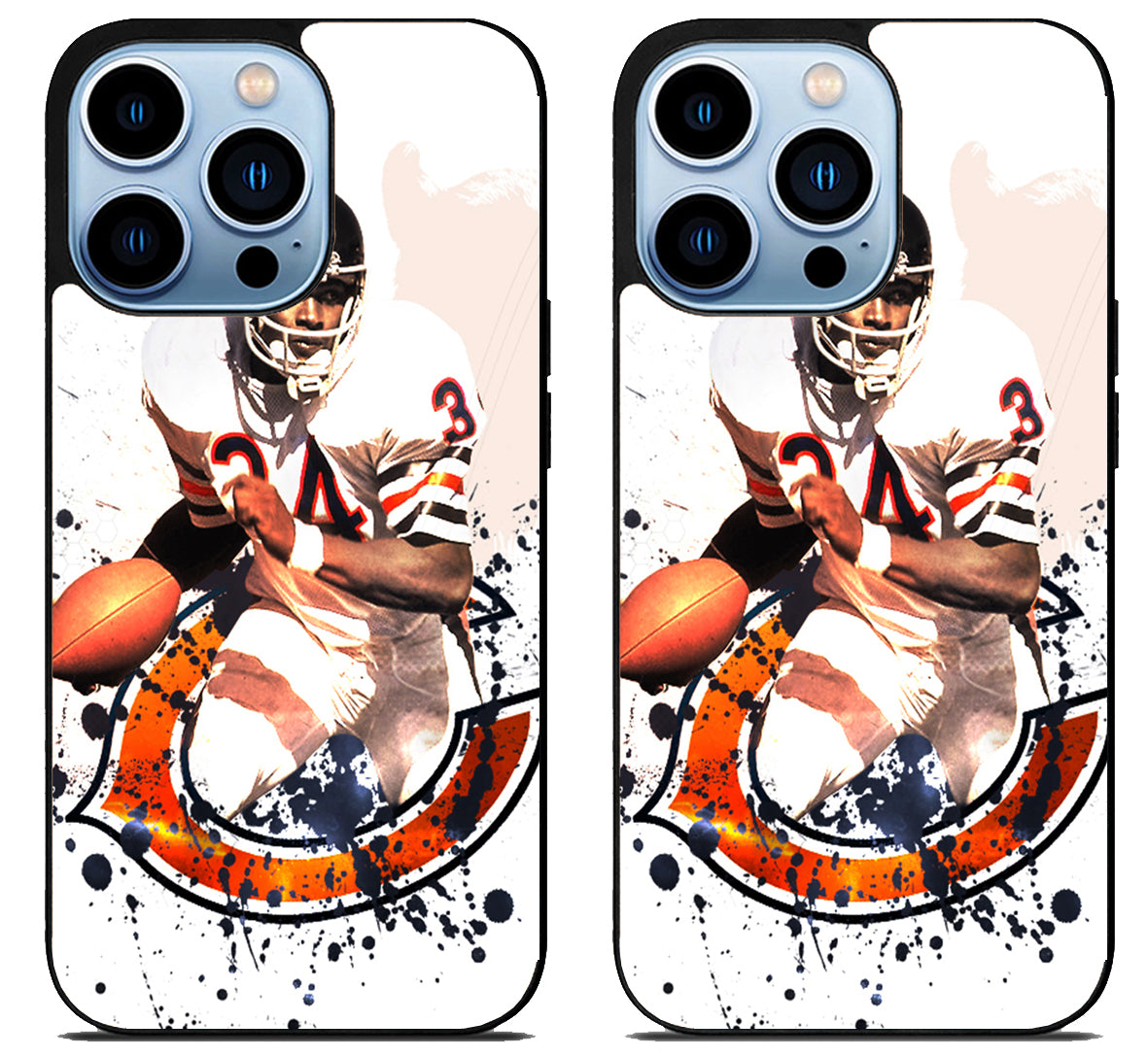 Walter Payton NFL Chicago Bears Wallpaper iPhone 15 Pro | iPhone 15 Pro Max Case