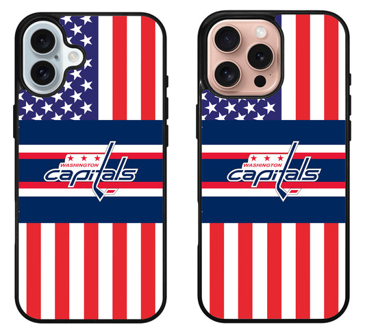 Washington Capitals Logo Flag iPhone 16 | 16 Plus | 16 Pro | 16 Pro Max Case