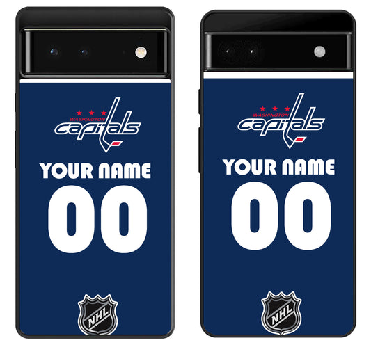 Custom Personalized Washington Capitals NHL Google Pixel 6 | 6A | 6 Pro Case