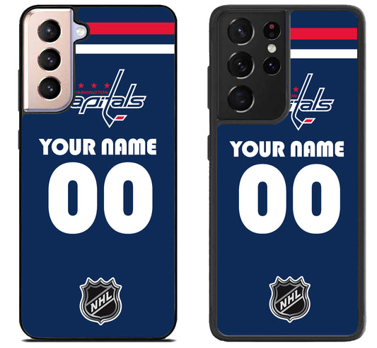 Custom Personalized Washington Capitals NHL Samsung Galaxy S21 | S21 FE | S21+ | S21 Ultra Case