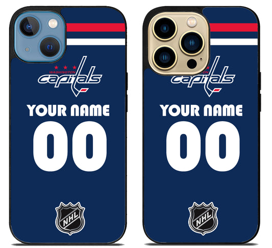 Custom PersonalizedWashington Capitals NHL iPhone 14 | 14 Plus | 14 Pro | 14 Pro Max Case