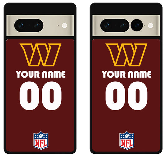 Custom Personalized Washington Commanders NFL Google Pixel 7 | 7 Pro Case