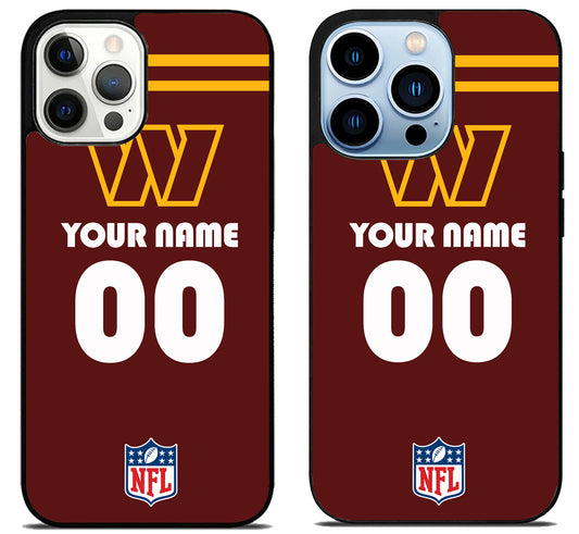Custom Personalized Washington Commanders NFL iPhone 15 Pro | iPhone 15 Pro Max Case
