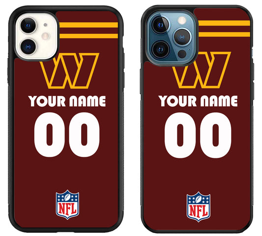 Custom Personalized Washington Commanders NFL iPhone 11 | 11 Pro | 11 Pro Max Case