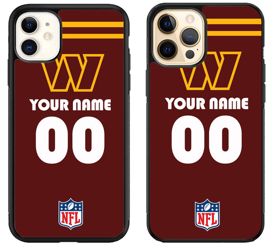 Custom Personalized Washington Commanders NFL iPhone 12 | 12 Mini | 12 Pro | 12 Pro Max Case
