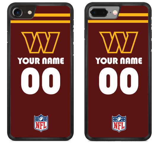 Custom Personalized Washington Commanders NFL iPhone 8 | 8 Plus Case
