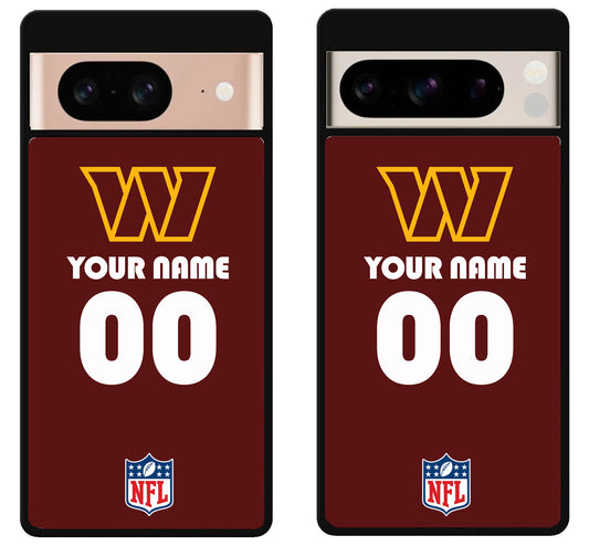 Custom Personalized Washington Commanders NFL Google Pixel 8 | 8 Pro Case