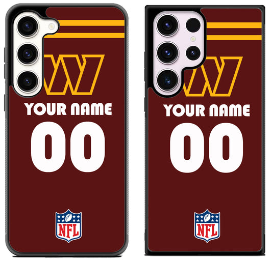 Custom Personalized Washington Commanders NFL Samsung Galaxy S23 | S23+ | S23 Ultra Case