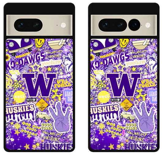 Washington Huskies Collage Google Pixel 7 | 7 Pro Case