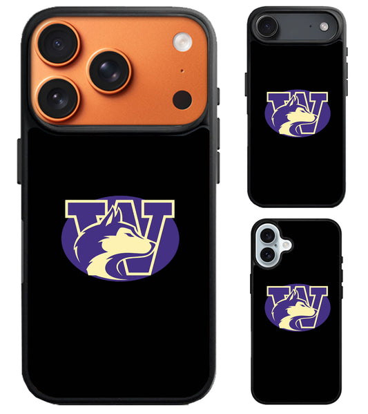 Washington Huskies Logo iPhone Air | iPhone 17 | 17 Pro | 17 Pro Max Case