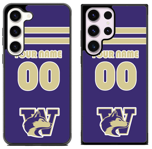 Custom Personalized Washington Huskies Samsung Galaxy S23 | S23+ | S23 Ultra Case