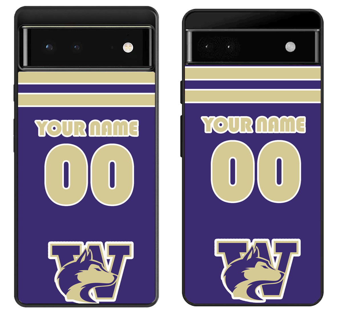 Custom Personalized Washington Huskies Google Pixel 6 | 6A | 6 Pro Case