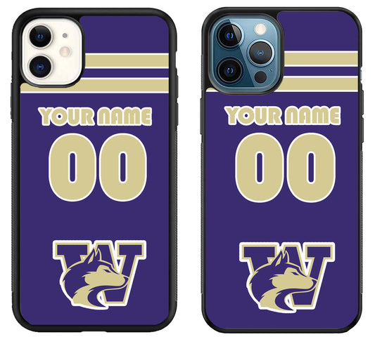 Custom Personalized Washington Huskies iPhone 11 | 11 Pro | 11 Pro Max Case