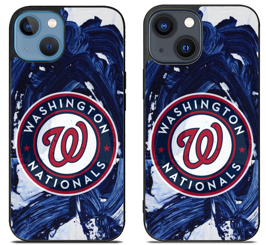 Washington Nationals Painted iPhone 15 | iPhone 15 Plus Case