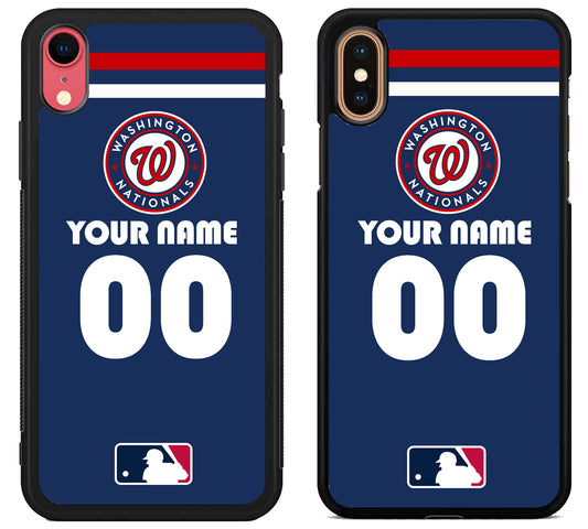 Custom Personalized Washington Nationals MLB iPhone X | Xs | Xr | Xs Max Case