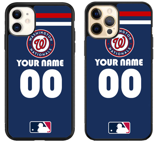 Custom Personalized Washington Nationals MLB iPhone 12 | 12 Mini | 12 Pro | 12 Pro Max Case