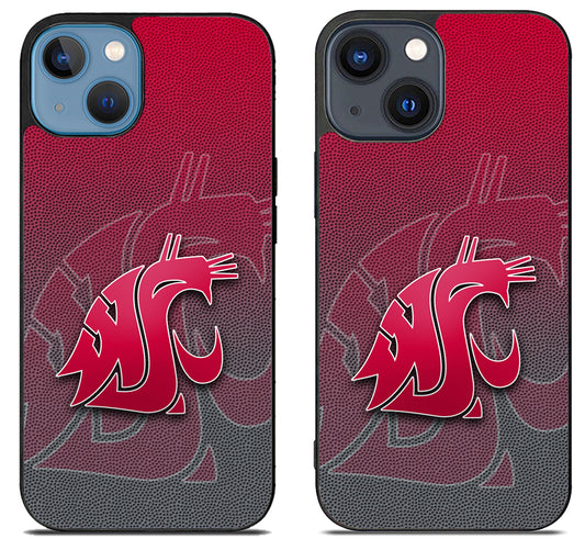 Washington State Cougars Background iPhone 15 | iPhone 15 Plus Case