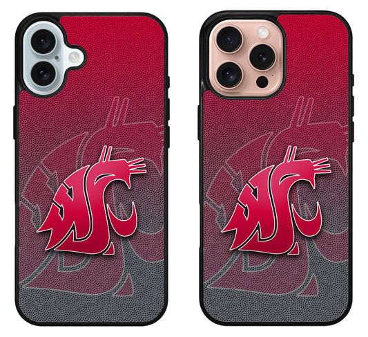 Washington State Cougars Background iPhone 16 | 16 Plus | 16 Pro | 16 Pro Max Case