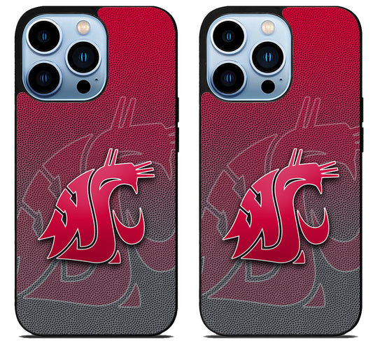 Washington State Cougars Background iPhone 15 Pro | iPhone 15 Pro Max Case