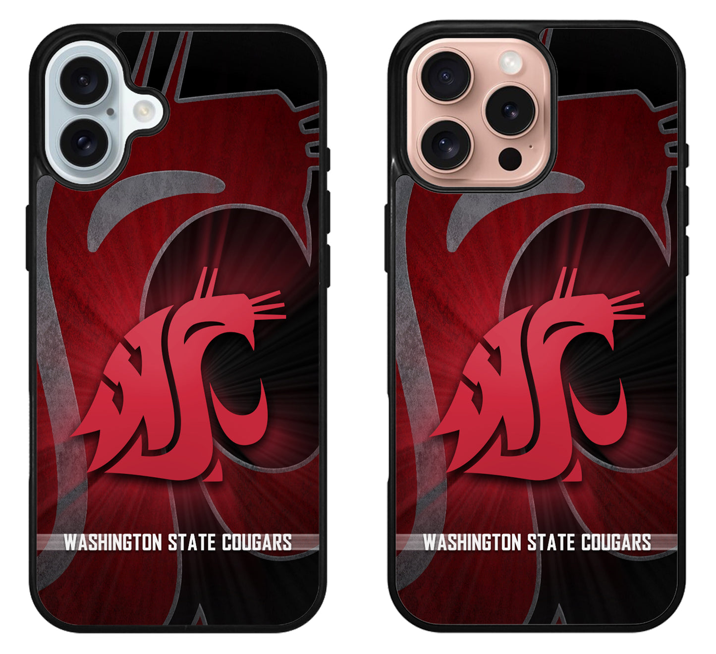 Washington State Cougars Cover iPhone 16 | 16 Plus | 16 Pro | 16 Pro Max Case