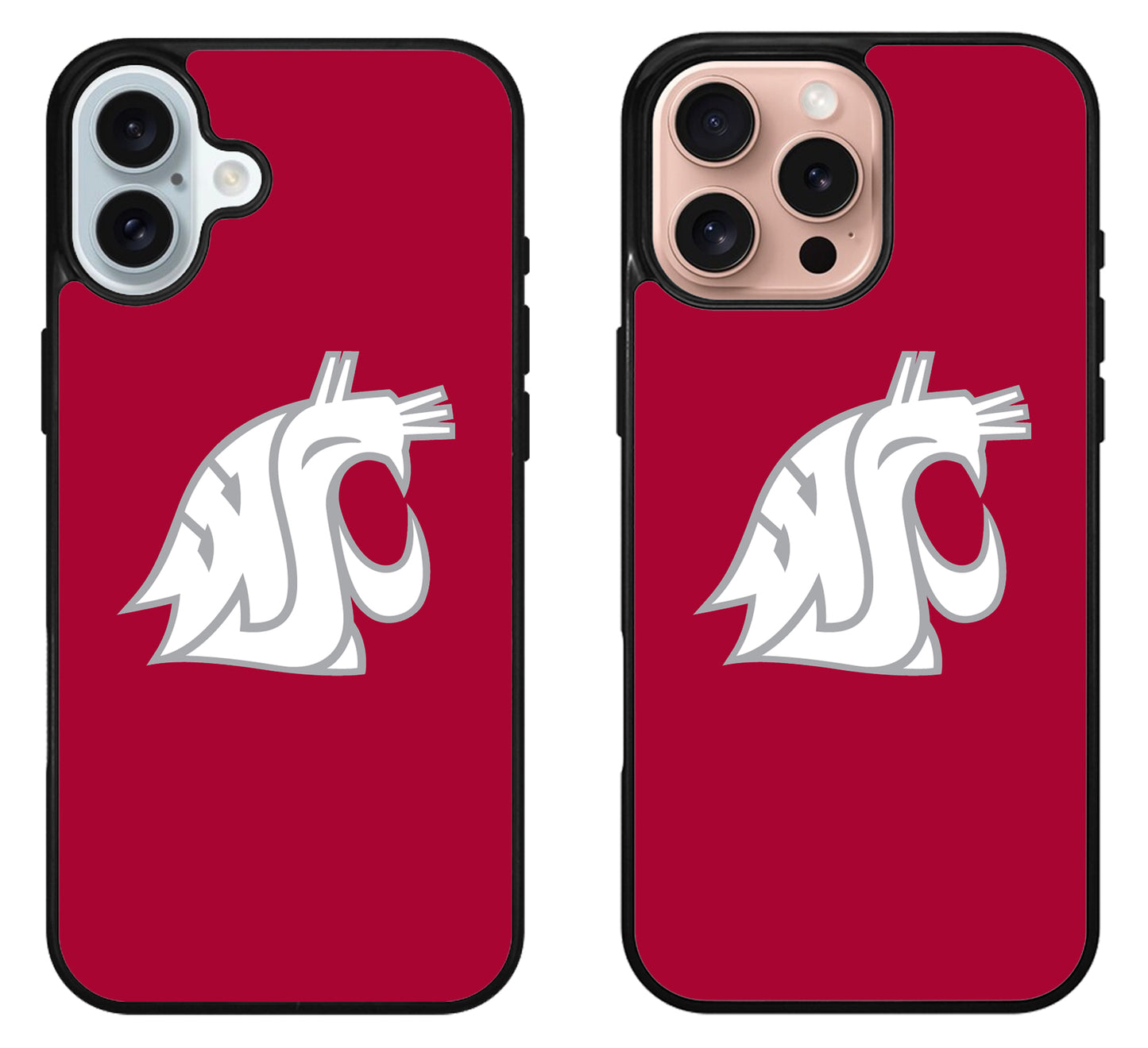 Washington State Cougars Logo iPhone 16 | 16 Plus | 16 Pro | 16 Pro Max Case