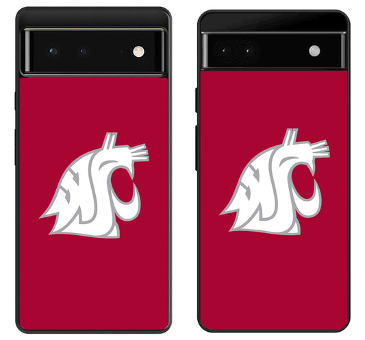 Washington State Cougars Logo Google Pixel 6 | 6A | 6 Pro Case