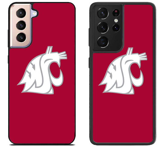 Washington State Cougars Logo Samsung Galaxy S21 | S21 FE | S21+ | S21 Ultra Case