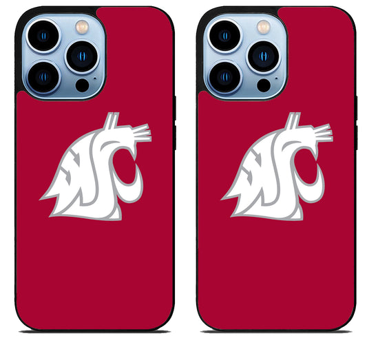 Washington State Cougars Logo iPhone 15 Pro | iPhone 15 Pro Max Case