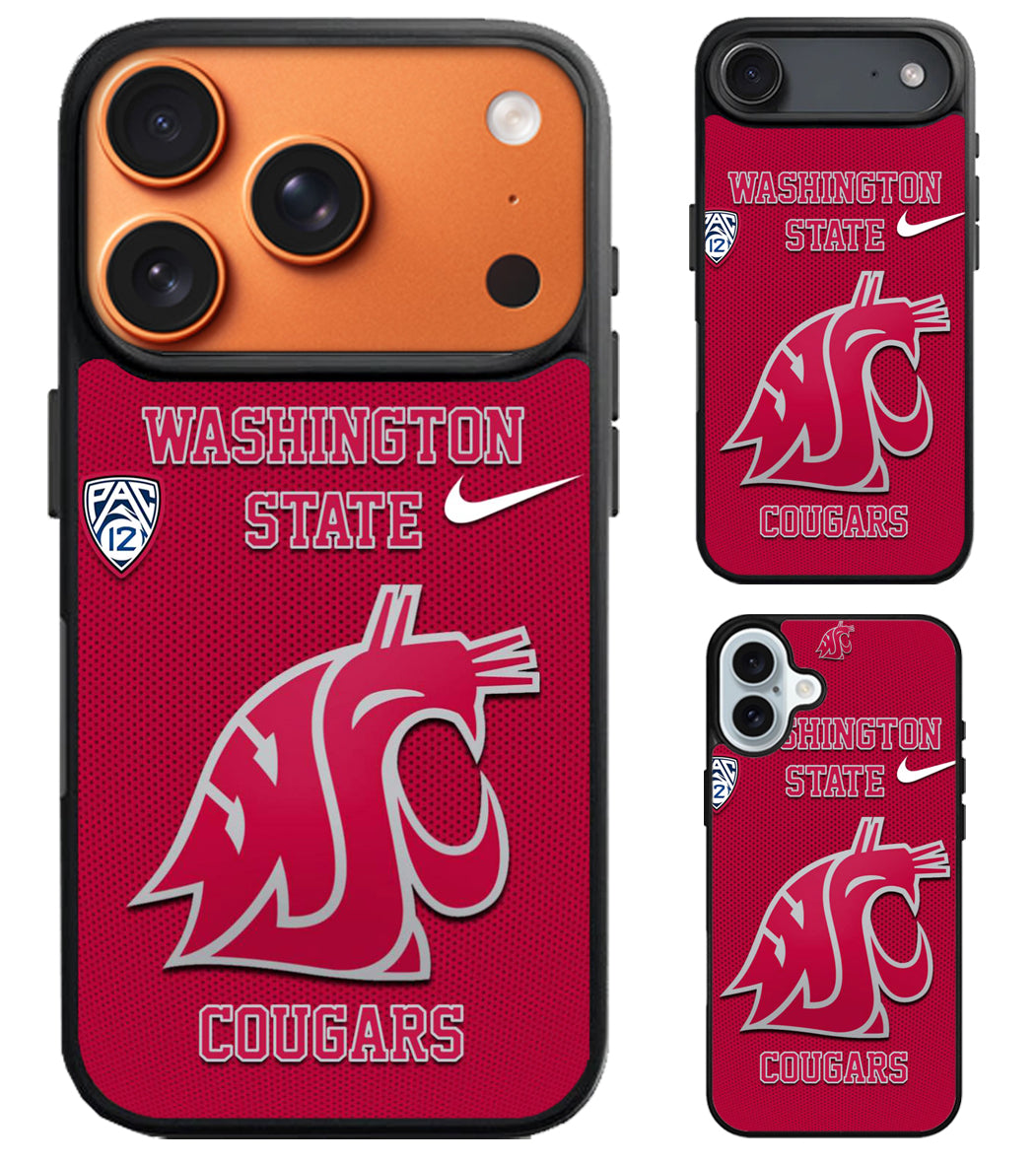 Washington State Cougars iPhone Air | iPhone 17 | 17 Pro | 17 Pro Max Case