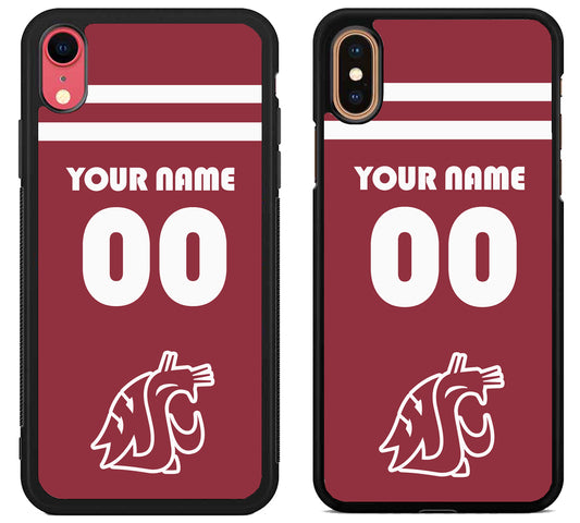 Custom Personalized Washington State Cougars iPhone X | Xs | Xr | Xs Max Case