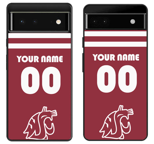Custom Personalized Washington State Cougars Google Pixel 6 | 6A | 6 Pro Case