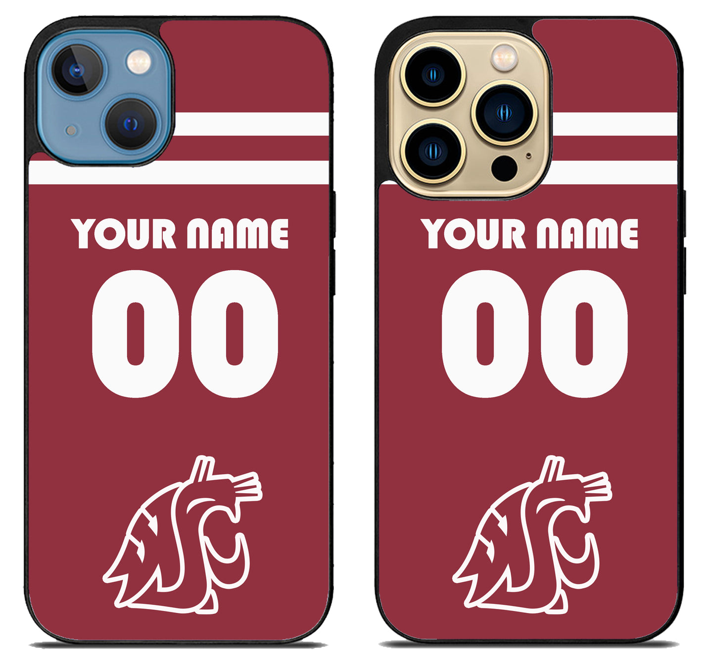 Custom Personalized Washington State Cougars iPhone 14 | 14 Plus | 14 Pro | 14 Pro Max Case