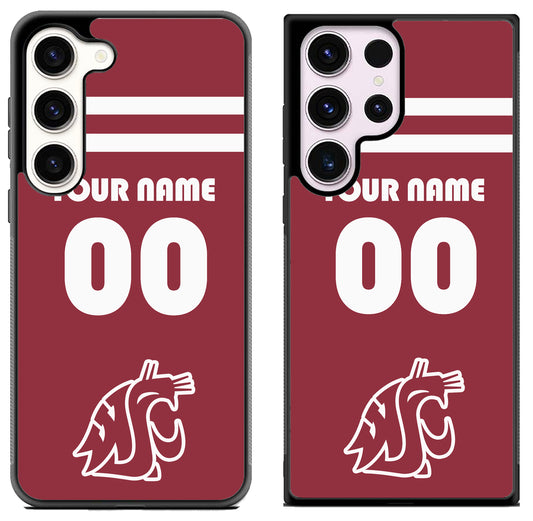Custom Personalized Washington State Cougars Samsung Galaxy S23 | S23+ | S23 Ultra Case