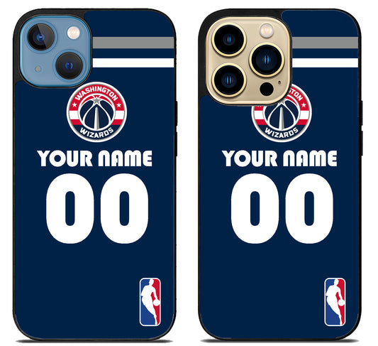 Custom Personalized Washington Wizards NBA iPhone 14 | 14 Plus | 14 Pro | 14 Pro Max Case