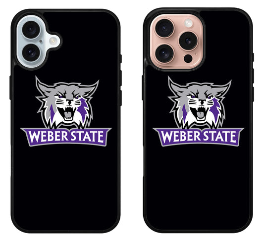 Weber State Wildcats Black iPhone 16 | 16 Plus | 16 Pro | 16 Pro Max Case