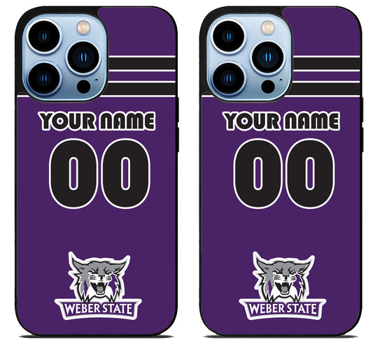 Custom Personalized Weber State Wildcats iPhone 15 Pro | iPhone 15 Pro Max Case