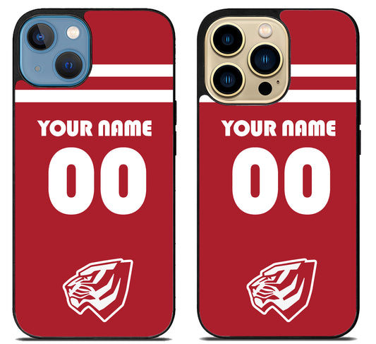 Custom Personalized West Alabama Tigers iPhone 14 | 14 Plus | 14 Pro | 14 Pro Max Case