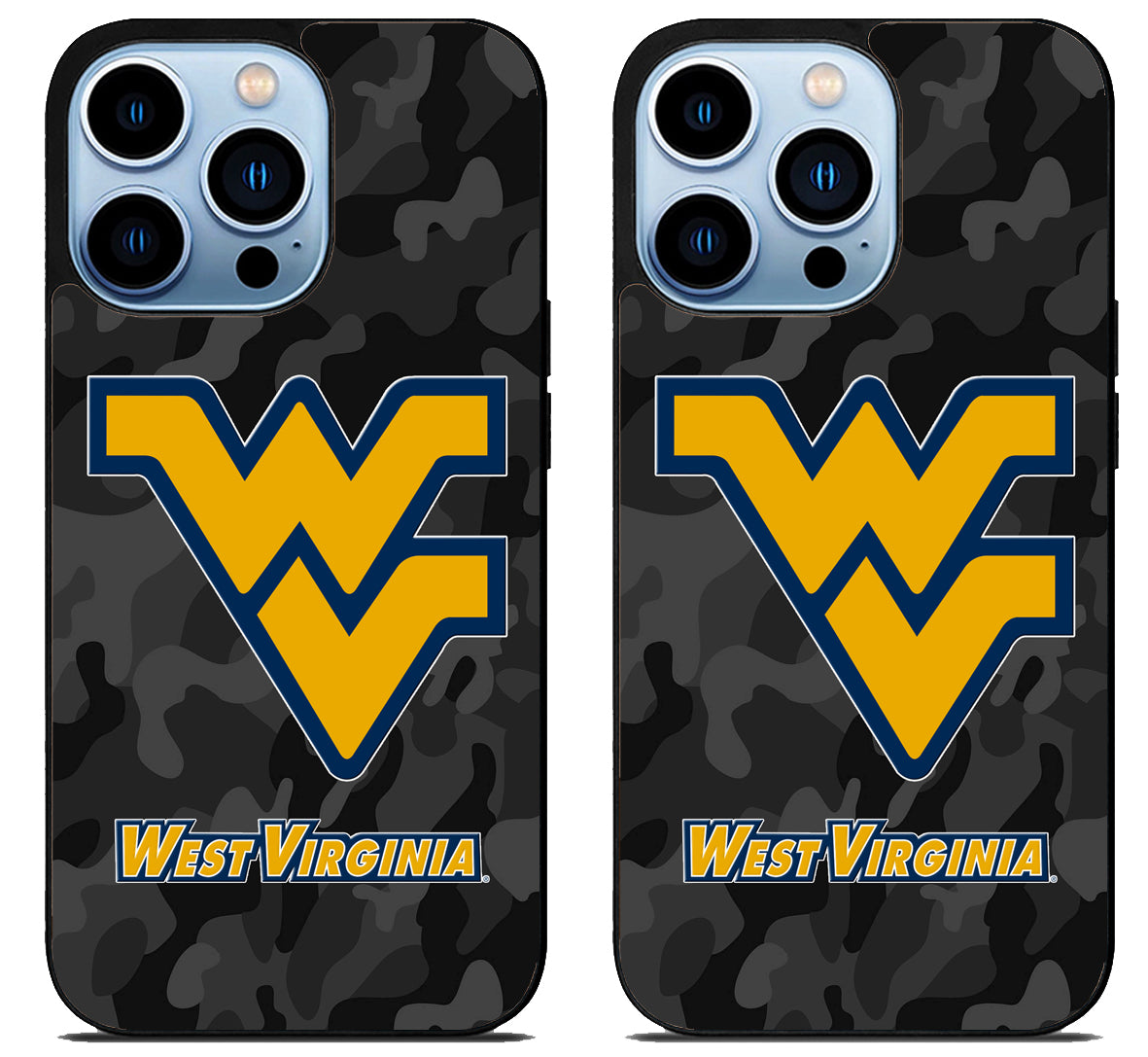 West Virginia Mountaineers Camo iPhone 15 Pro | iPhone 15 Pro Max Case