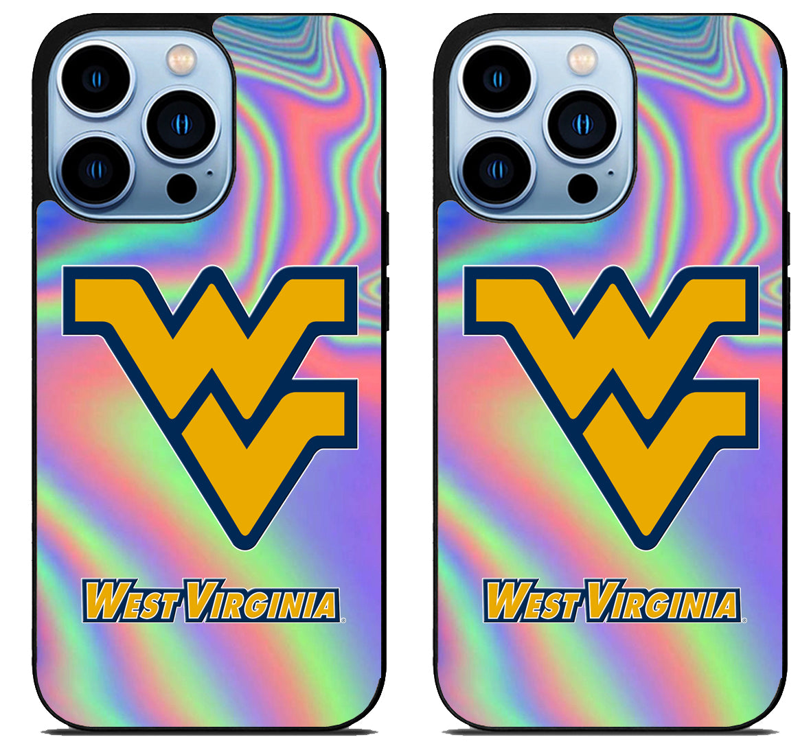 West Virginia Mountaineers Holographic iPhone 15 Pro | iPhone 15 Pro Max Case