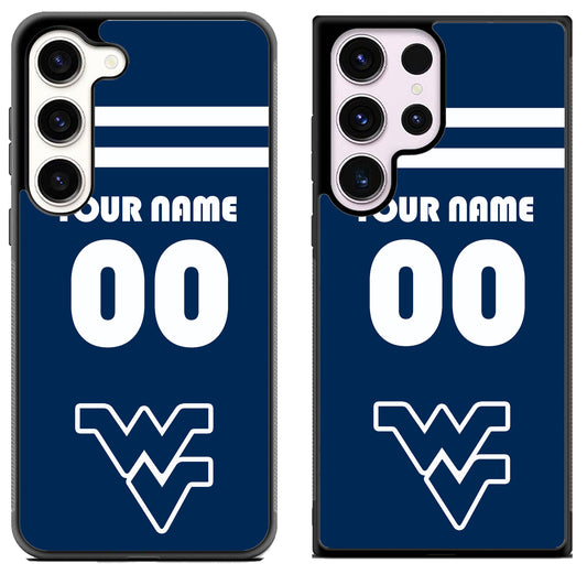 Custom Personalized West Virginia Mountaineers Samsung Galaxy S23 | S23+ | S23 Ultra Case