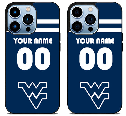 Custom Personalized West Virginia Mountaineers iPhone 15 Pro | iPhone 15 Pro Max Case