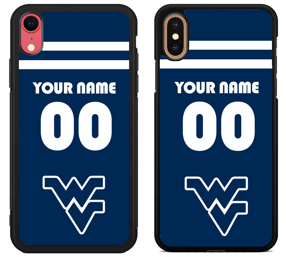 Custom Personalized West Virginia Mountaineers iPhone X | Xs | Xr | Xs Max Case