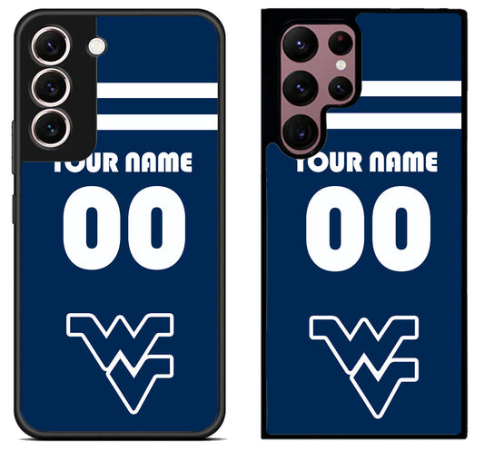 Custom Personalized West Virginia Mountaineers Samsung Galaxy S22 | S22+ | S22 Ultra Case