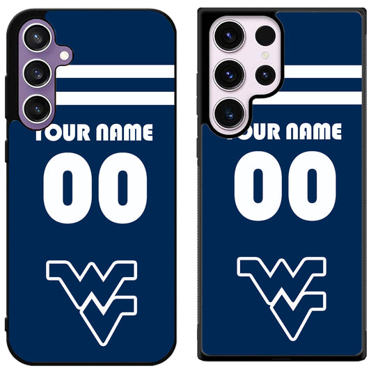 Custom Personalized West Virginia Mountaineers Samsung Galaxy S24 | S24+ | S24 Ultra Case