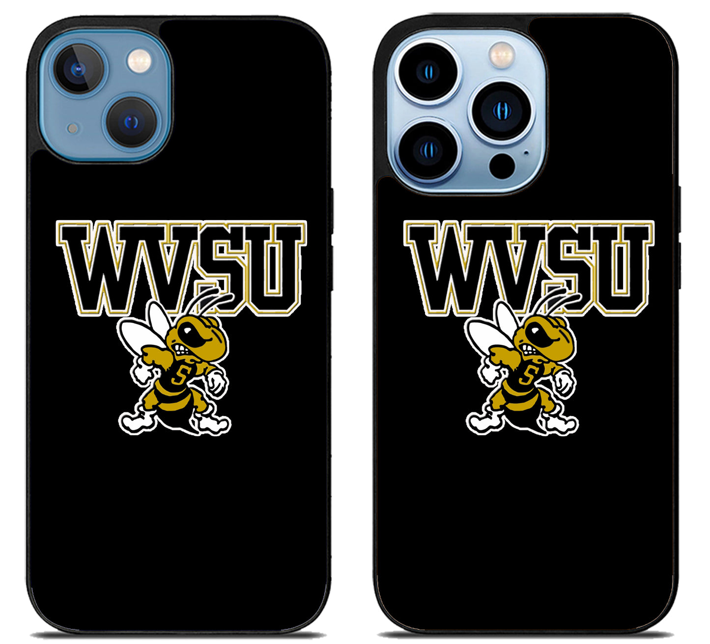 West Virginia State Yellow Jackets Black iPhone 13 | 13 Mini | 13 Pro | 13 Pro Max Case