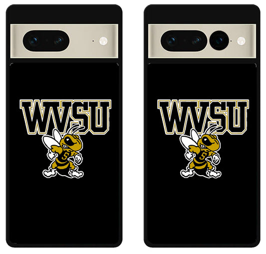 West Virginia State Yellow Jackets Black Google Pixel 7 | 7 Pro Case