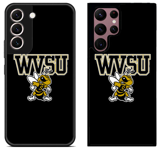 West Virginia State Yellow Jackets Black Samsung Galaxy S22 | S22+ | S22 Ultra Case